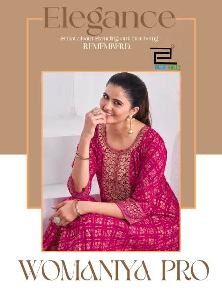 Womaniya Pro By Blue Hills Rayon Ladies Anarkali Kurti Wholesale Market In Surat